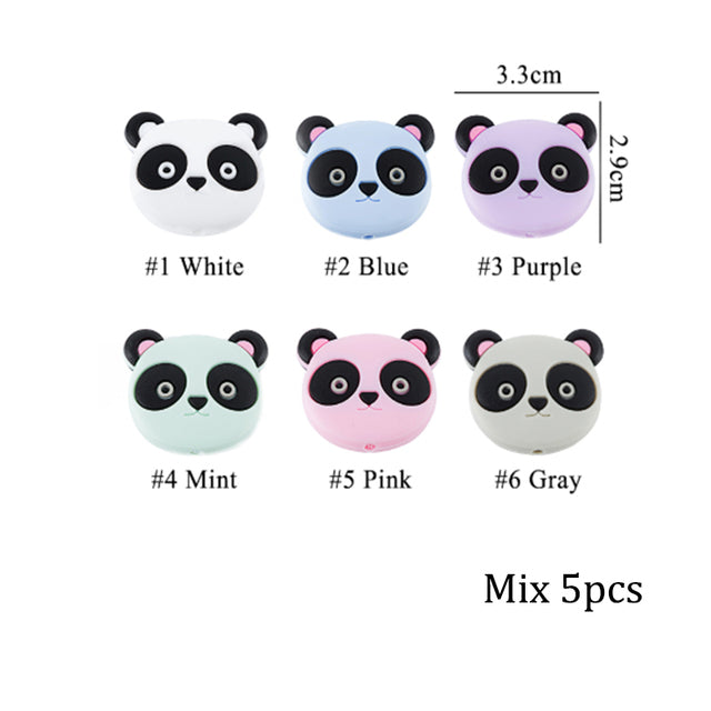 Make Silicone Beads Teething Cartoon Fox Beads Animals - Minihomy