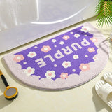 Floral Welcome Entrance Doormats Carpets For Home Bath Living Room Floor - Minihomy